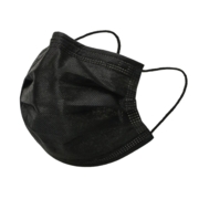 Disposable triple-layer masks (50 pcs.), black