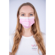 Disposable 3-layer masks (50 pcs.), pink