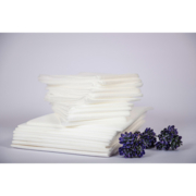 Fleece backing with elastic 100*200 cm, white