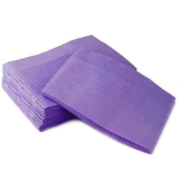 Салфетки водонепроницаемые из ламинированного спанбонда 33*48 см 50 шт/уп, фиолетовые