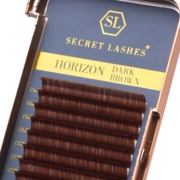 Secret Lashes Horizon Dark Brown C Eyelashes, 0.07, 11 mm