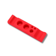 Rectangular base for permanent make-up pigment cups Silicone, red