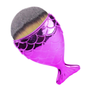 Щетка-рыбка широкая для макияжа, dark pink