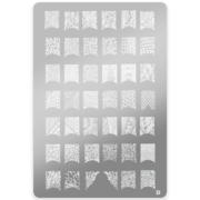 Stamping tray with pattern D, size L