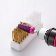 Copper-nylon brush for cleaning cutters