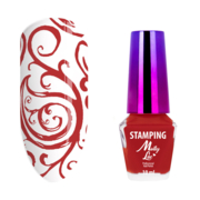MollyLac Stamping and Stamping Varnish No 5 10 ml, red