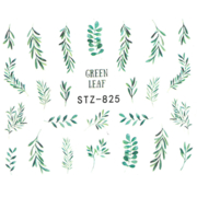 Water nail stickers STZ-825, leaves