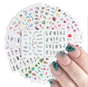 Water nail stickers STZ-827, leaves