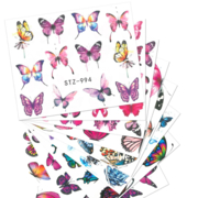 Water nail stickers STZ-994, butterflies