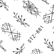 Water nail stickers STZ-881, designs