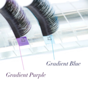 Nagaraku Ombre classic blue &amp; purple Mix D eyelashes, 0.07, 8-13 mm