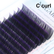 Nagaraku Ombre classic purple eyelashes Mix С, 0.07, 7-15 mm