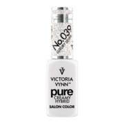 Lakier hybrydowy Victoria Vynn Pure Creamy Hybrid 039 Luxury Silver, 8 ml