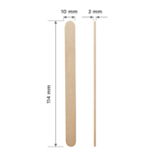 Stalex Pro wooden depilation spatulas no. 3 114*10 mm, 100 pcs. op.