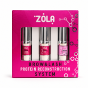 "Zola Brow&amp;Lash" antakių baltyminės rekonstrukcijos sistema, Nr. 1,2,3, po 10 ml