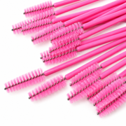 Wimpernbürste Nylongriff ForMe rosa, rosa Borsten (50 Stk./Verpackung)