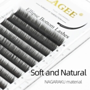 Ресницы Nagaraku LAGEE black classic 12 линий Mix С, 0.1, 7-15 мм