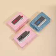Безворсові серветки Clavier Nail Wipes 600 (шт/уп), рожеві крапки