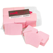Perforated Clavier Nail Wipes 600 (pcs. op.), pink dots