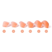 Silicone rollers for eyelash lifting and lamination Wonder Lashes Colorful Line (6 pairs op.), orange