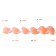 Silicone rollers for eyelash lifting and lamination Wonder Lashes Colorful Line (6 pairs op.), orange