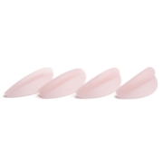 Silicone rollers for eyelash lifting and lamination Wonder Lashes Colorful Line (4 pairs op.), pink curved