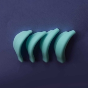 Silicone rollers for eyelash lifting and lamination Wonder Lashes Colorful Line (4 pairs op.), turquoise