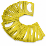 Eyelash extension pads (100 pcs.), gold
