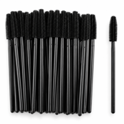 Ripsmepintsel silikoonist ForMe käepide must, harjased mustad (50 tk op.)