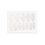 Divine Nails Silicone Form Dual Forms Nail Extensions Template, short almond