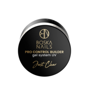 Boska Nails Pro Control Builder Gel UV sistēma Just Clear, 15 ml