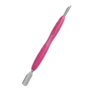 Маникюрная копытка с силиконовой ручкой STALEX UNIQ 10 TYPE 2 (узкий округлый толкатель + косой толкатель)