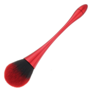 Manicure and dust brush, red