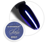 Втирка для нігтів глянцевий ефект Allepaznokcie Glass Navy №11