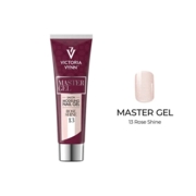 Victoria Vynn Master Gel 13 Rose Shine ar rozā daļiņām, 60 g