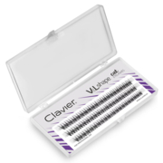 Clavier Cat Eye V&amp;L Shape L eyelash bundles for makeup, 10 mm