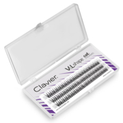 Clavier Cat Eye V&amp;L Shape L eyelash bundles for makeup, 12 mm