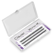 Clavier Cat Eye V&amp;L Shape L eyelash bundles for makeup, 8 mm