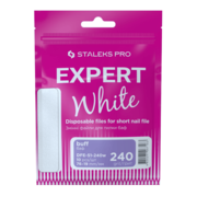 Replaceable papmAm files, white, for short file (for polishing) Staleks EXPERT 51 240 grit (10 pcs/box)