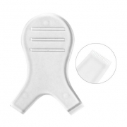 Combs applicator for eyelash lifting and lamination, transparent