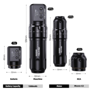 Universal Machine Dragonhawk Fold Pro (2 Batteries ver.) WQP-031-1, Black