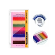 Nagaraku Wimpern Farb-Mix C, 0.07, 12 mm