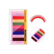 Nagaraku Wimpern Farb-Mix C, 0.07, 12 mm