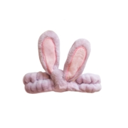 Cosmetic Headband Lash Brow Spa Rabbit Ears, Purple-Pink