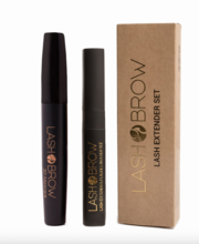 Zestaw tusz+rzęsy w butelce Lash Brow, 9 g + 9 g