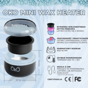 Воскоплав для банки OKO Mini Wax Heater, чорний