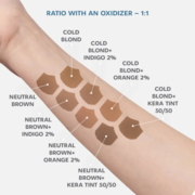 Elan Eyebrow Gel Tint 02 ar oksidētāju, tumši brūns