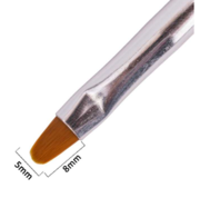 Brush for acrylic watercolour gel decorations, size 4 transparent, 9 mm