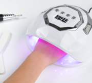 Nagellampe AlleLux X3 USB + LED 54W, weiß