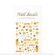 Self-adhesive thin nail stickers CB-147 red, festive